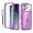 Dark Purple, variant on Dteck Magnetic for iPhone 17 Pro Case, Compatible with MagSafe Built-in Touch Sensitive Anti-Scratch Screen Protector, Camera Lens Cover with Strap for iPhone 17 Pro 6.3 Inch,Light Purple