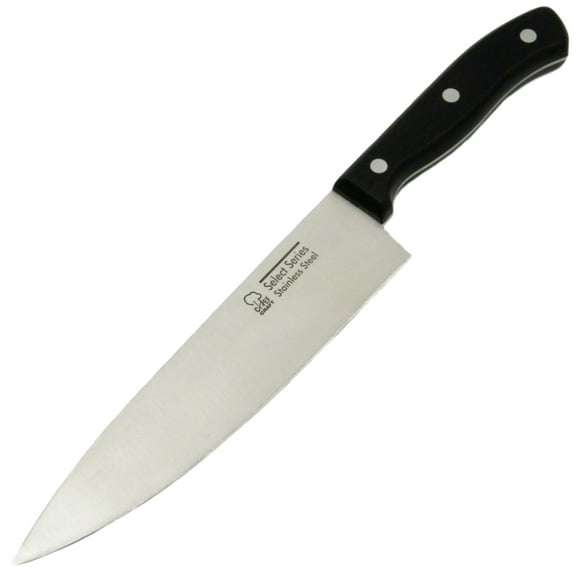 Chef Craft Select Chef Knife, 8 inch Blade 13 inches in Length, Stainless Steel/Black