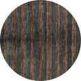 thumbnail image 1 of Ahgly Company Indoor Round Oriental Light Blue Modern Area Rugs, 4' Round, 1 of 4