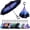 Blue Flower-1, variant on Inverted Umbrella,Windproof Reverse Umbrellas for Rain with Reversible Inside-Out Design Large Upside Down Umbrella for Women & Men with C-shaped Handle