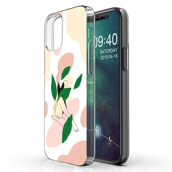 TalkingCase Slim Phone Case Compatible for Apple iPhone 12 Pro MAX, Floral Illustration Print, Lightweight,Flexible,Soft, USA