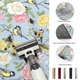 thumbnail image 5 of Large Area Rugs 6'x9', Blue Spring Floral Carpet Runner Indoor Outdoor Rugs Home Decor Aesthetic, Elegant Farmhouse Flowers Birds Watercolor Non Slip Mats Washable Accent Rug for Living Room Bedroom, 5 of 8