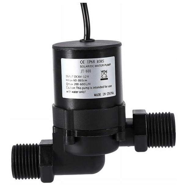 Bomba de circulación para calentador de agua solar, válvula de control de flujo ajustable que garantiza un funcionamiento suave y resistencia a la temperatura y la abrasión, ideal para diversas
