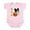 Petal Pink, variant on CafePress - Papillon Boo Infant Bodysuit - Baby Light Bodysuit, Size Newborn - 24 Months