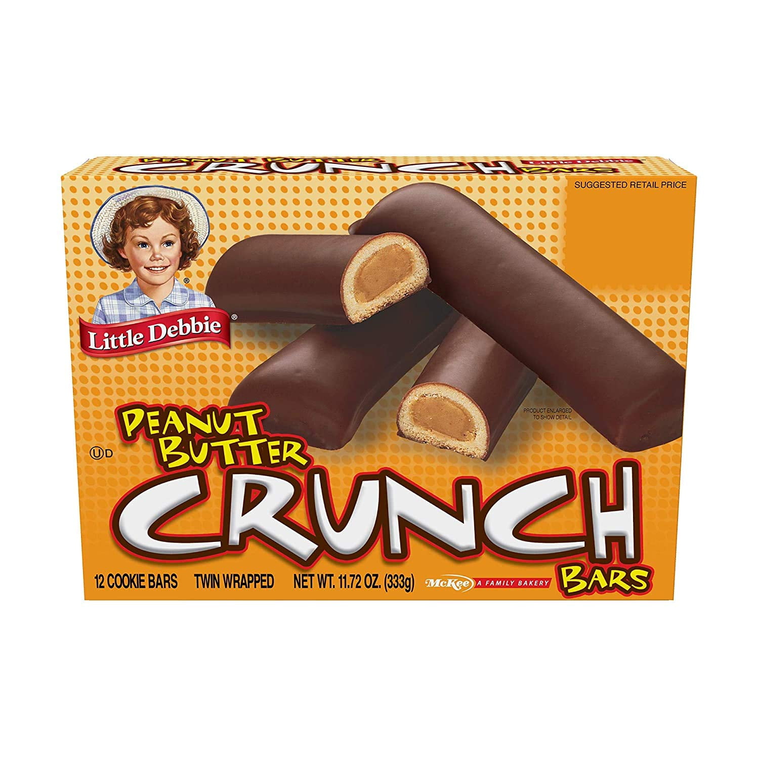 Little Debbie Peanut Butter Crunch Bars 11.72 Oz (16 Boxes)