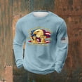 thumbnail image 2 of Fourth of July Shirts for Men 1776-2026 250th Anniversary Sweatshirt Patriotic Long Sleeve Shirts Waffle Crewneck Pullover Lightweight, 2 of 3