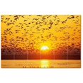 thumbnail image 1 of Sunset Picture Ceramic Tile Mural Kitchen Backsplash Bathroom Shower, 405976-XL6, 1 of 3