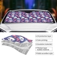thumbnail image 5 of Fuzoiu Skull cartoon flower Print Car Windshield Sun Shade,Block Uv Rays Sunshade,Foldable Front Window Sun Visor Protector for Car,SUV,Truck-Keep Vehicle Cool-Skull cartoon flower, 5 of 8