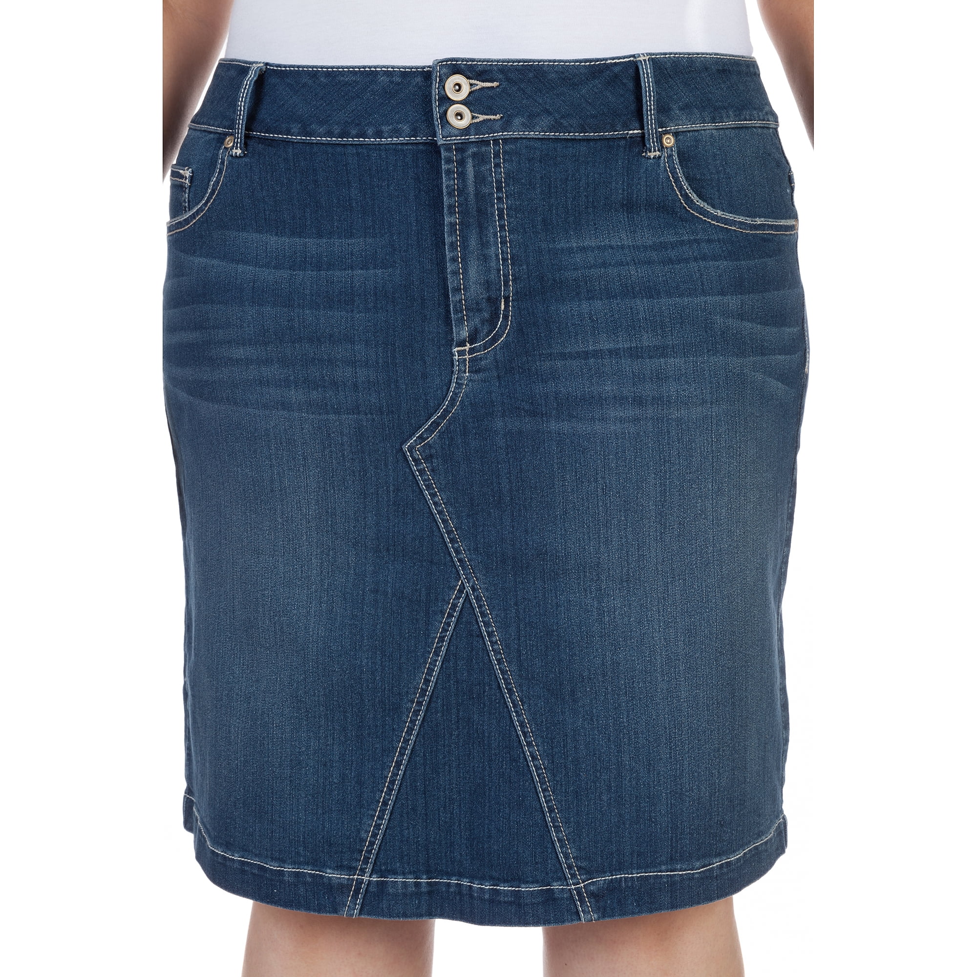 womens plus denim skirt