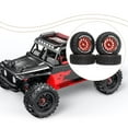 thumbnail image 6 of 4 Pcs RC Wheels and Tires RC Truck Tires Sturdy Replacement Alloy Construction for 1 14 1 16 RC Vehicles, 6 of 9