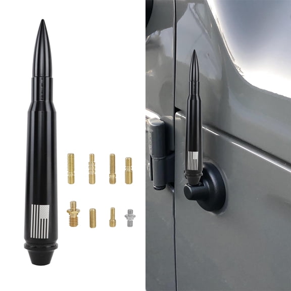 KOLEMO 5.7" Bullet Style Cal Antenna Mast for Jeep Wrangler JK JL Gladiator 1997-2023