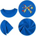 thumbnail image 6 of CPNG Children's Girls and Boys T Shirt Autism Awareness Bow Puzzle Print Loose Fit Tees Summer Casual Crew Neck Short Sleeve T-Shirt, 6 of 8