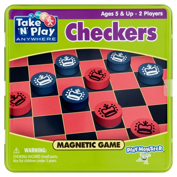 Take 'N'Play Monster anywhere Checkers Game