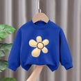 thumbnail image 4 of zuwimk Baby Girl Clothes Toddler Fall Outfits Sweatshirt Pants Waffled Cherry Outfit Baby Clothes for Girls(Blue,9-10 Years), 4 of 5