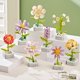 thumbnail image 4 of Ramo de rosas de orquídeas, hermoso bloque de flores suculentas, bloques de construcción en maceta, Kit romántico de montaje, juguete de construcción, regalo para niña, 4 of 4