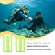thumbnail image 5 of Eigraketly 2 uds cinturón de peso Keeper plástico nuevo deslizador de larga duración tapón Universal reemplazo buceo al aire libre esnórquel Deportes acuáticos Verde Eigraketly  OD030452-02B, 5 of 6