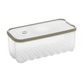 thumbnail image 1 of Maoww Refrigerator Large Capacity Storage Box Organizer Fresh Vegetable Fruit Boxes Convenient Drain Basket Kitchen Home Light Green, 1 of 9