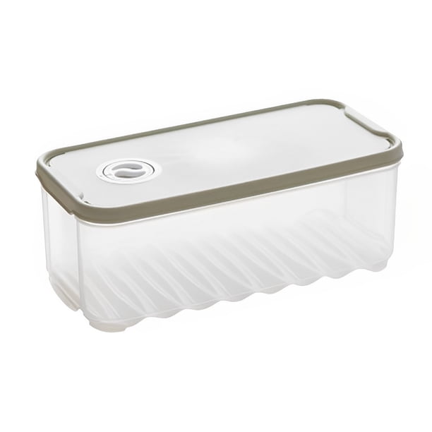 Caja de almacenamiento Yuarrent para refrigerador apilable color Verde claro
