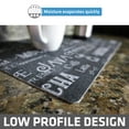 thumbnail image 5 of Drymate Coffee Maker Mat, (Coffee Station Bar Accessory) Protects Kitchen Countertops From Spills, Stains & Scratches, Absorbent, Waterproof, Washable (USA Made) (12” x 20”) (Java Chalkboard), 5 of 6
