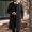 Black2, variant on Mens Trench Coat Slim Fit Notched Collar Fall Winter Single Pea Coat Warm Soft Overcoat