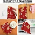 thumbnail image 7 of GZHJMY Christmas Candies Gingerbread Cookies Kitchen Towel, Dish Towels Quick Drying Tea Towels Absorbent Hand Towels for Kitchen Sink Dinner Table 28 x 18 Inches, Set of 1, 7 of 7