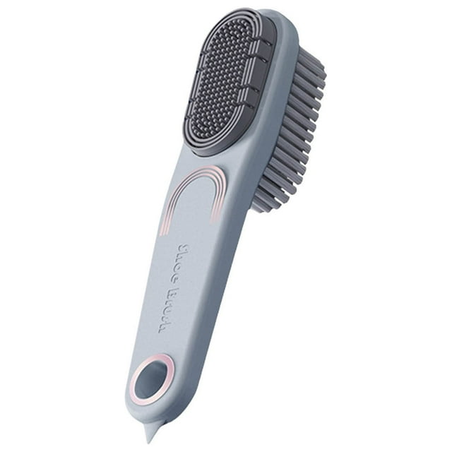 Fiudx Cepillo Multifuncional para Zapatos, Mango Ergonómico Antideslizante, Cerdas Suaves y Densas, Elimina Manchas Sin Rayar, Ideal para Lavar Ropa En Casa, Herramienta de Limpieza para Dormitorios,