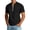 F158-Black, variant on xfsWaSs Mens Solid Color Half Zip Short Sleeve T Shirts Stand Collar Athletic Casual Tops Breathable Gym Workout Tee Stylish T-Shirts Fashion Tee Tops