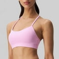 thumbnail image 7 of Byworldtasic Womens Spaghetti Thin Strap Sports Bra - Padded Wireless Square Neck Workout Yoga Clothes, 7 of 7