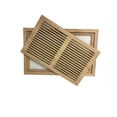 thumbnail image 4 of 8 Inch x 14 Inch Red Oak Hardwood Vent Floor Register Flush Mount with Frame, Slotted Style, Unfinished, 4 of 4