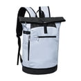 thumbnail image 1 of Siruishop Roll Top Backpack Stylish Expandable Tennis Backpack for Gym Camping Fitness White, 1 of 8