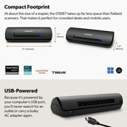 Ambir DS687-AS Duplex A6 ID Card Scanner with AmbirScan for Windows PC