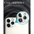 thumbnail image 2 of Paquete de 3 Protector de Lente de Cámara Entronix para iPhone 11 Pro Max, iPhone 11 Pro, Vidrio Templado, Círculo Nocturno, 9H, Antiarañazos, Antiburbujas, Compatible con Fundas, 2 of 9