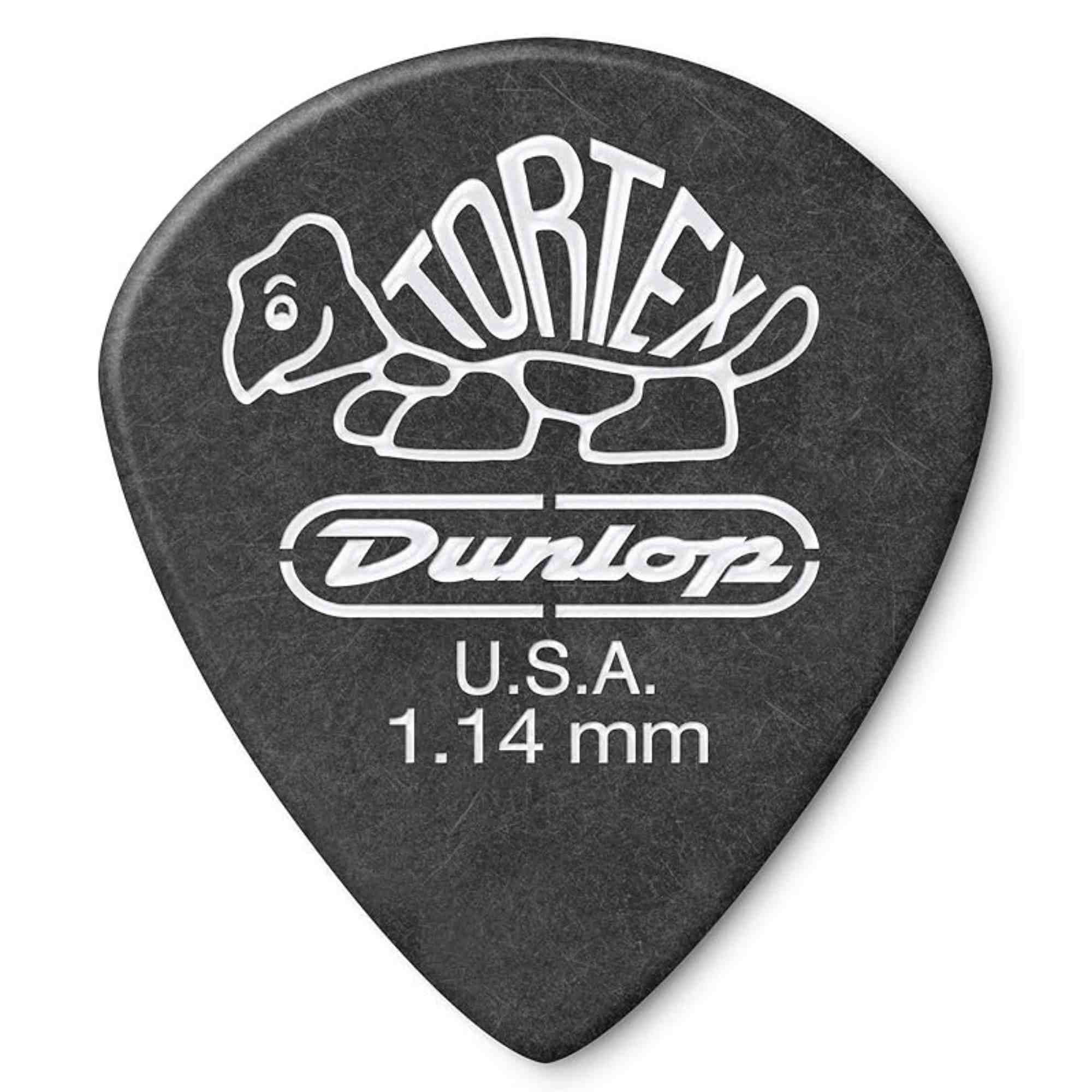 Dunlop Tortex® Pitch Black Jazz III, 1.14mm, 72/Bag