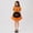 Saffron, variant on Pumpkin Maid Cosplay Outfit Lolita Style Anime Design Orange and Black Dress for Halloween Party Spooky Trick or Treat Event Performance Saffron