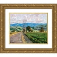 thumbnail image 1 of Moore, Robert 14x12 Gold Ornate Wood Framed with Double Matting Museum Art Print Titled - In the Country, 1 of 4
