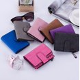 thumbnail image 3 of ITFABS Women's Short Leather Wallet Matte Surface Hasp Simple Bifold Small Handbag, 3 of 3