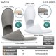 thumbnail image 2 of Pantuflas de spa OSTADARRA, antideslizantes, desechables, lavables, 6 pares, 2 of 7