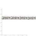thumbnail image 5 of 925 Sterling Silver 8.25mm Square Byzantine Chain 22 Inch, 5 of 7