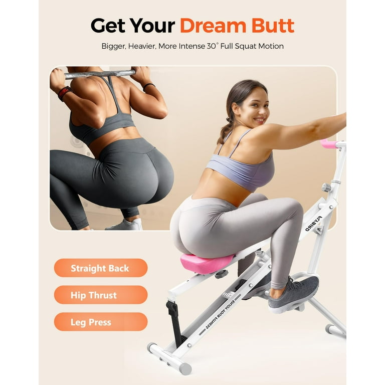 Leg Press Low Profile Exercise Equipment FLYBIRD Pink Squat