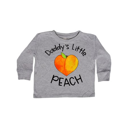 

Inktastic Daddy s Little Peach Cute Peach Heart Gift Toddler Boy or Toddler Girl Long Sleeve T-Shirt