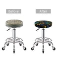 thumbnail image 3 of Uemuo Retro Truck Pattern Round Bar Stool Seat Covers Washable Stool Cushion Slipcover Elastic Bar Chair Covers-14 inch, 3 of 7