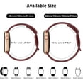 thumbnail image 3 of KOMI 3 Pack Silicone Bands Compatible with Apple Watch Band 38mm 40mm 41mm 42mm 44mm 45mm 49mm, Soft Waterproof Wristbands Sport Straps for iWatch Series Ultra2 Ultra 9 8 7 6 5 4 3 2 1 SE Women Men, 3 of 6