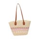 thumbnail image 4 of Bolso de hombro para mujer, bolso bandolera, bolso tote portátil, bolso de playa tejido para el trabajo. Rosa beige, 4 of 9