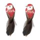 thumbnail image 1 of 2pcs Pájaros de Espuma Artificial, Pájaros de Plumas Artificiales rojo, 1 of 9