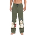 thumbnail image 7 of FORMRS Mens Pajama Pants with Pockets Soft Cotton Sleepwear Lounge Bottoms, Sizes S-2XL, Beige Snowmen, 7 of 7