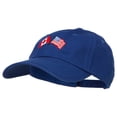 thumbnail image 2 of Canada US Flags Embroidered Unconstructed Cap - Royal OSFM, 2 of 5