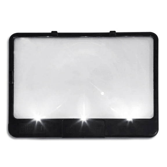 Huhudde Magnifier Desktop With Led Desk Lamp Magnifying Glass Elderly Reader Brighter