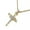 Only Cross, variant on 925 Sterling Silver Nail Cross With Cubic Zirconia, Box Chain Unisex, For Women-16in Box Chain