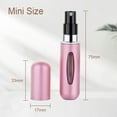thumbnail image 3 of Travel Mini Perfume Refillable Atomizer Container, Portable Perfume Spray Bottle, Travel Size Bottle, Scent Pump Case, Perfume Fragrance Empty Spray Bottle for Traveling and Outgoing 5ml (2Pcs), 3 of 5