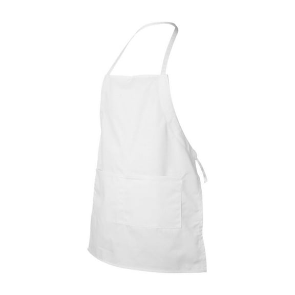 Liberty Bags - Two-Pocket Butcher Apron - 5502 - White - Size: One Size